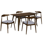 5-Piece Dining Set 1 Table 4 Chairs