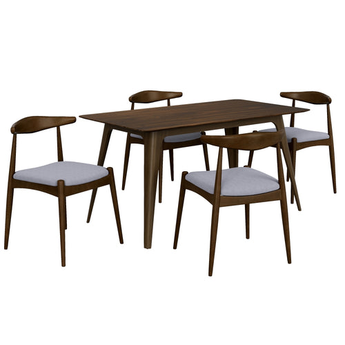 5-Piece Dining Set 1 Table 4 Chairs