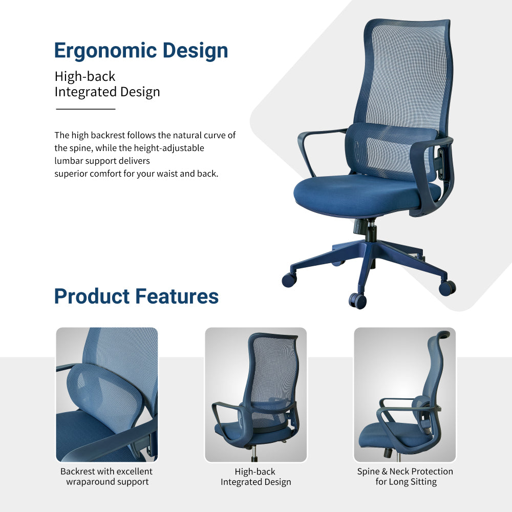 Ergonomic High-Back Mesh Office Chair