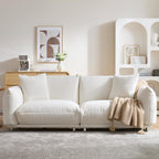 87.4" Sherpa Cloud 3-Seater Loveseat Sofa