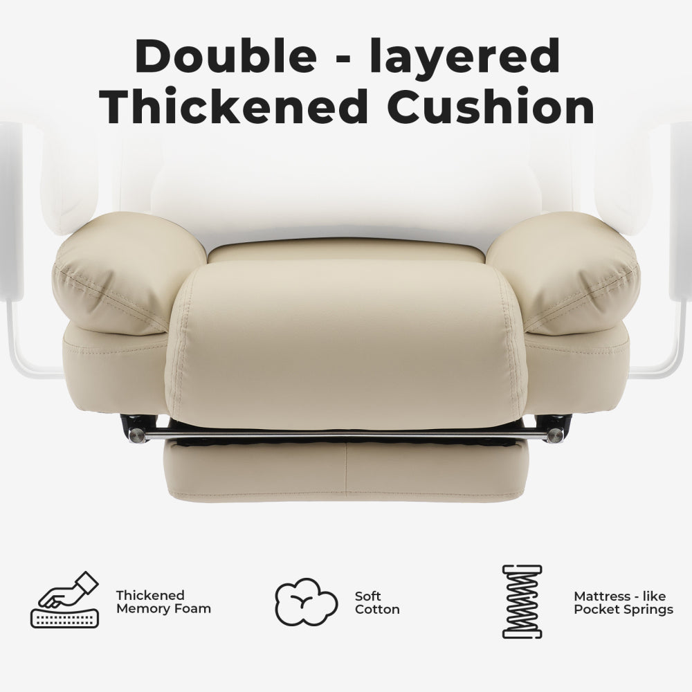 Ergonomic High-Back PU Leather Office Chair