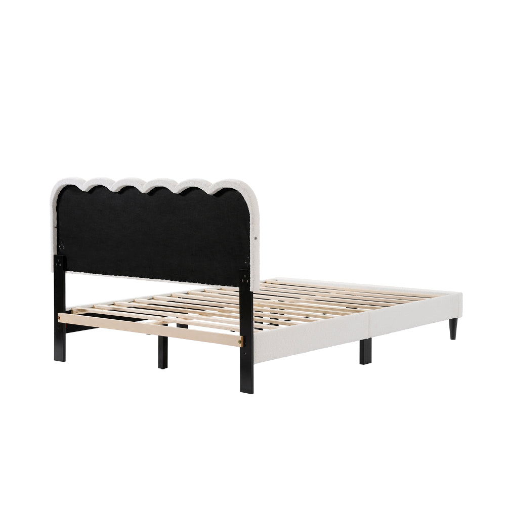Boucle Platform Bed