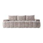 100" Extra Large Curved Front Sofa