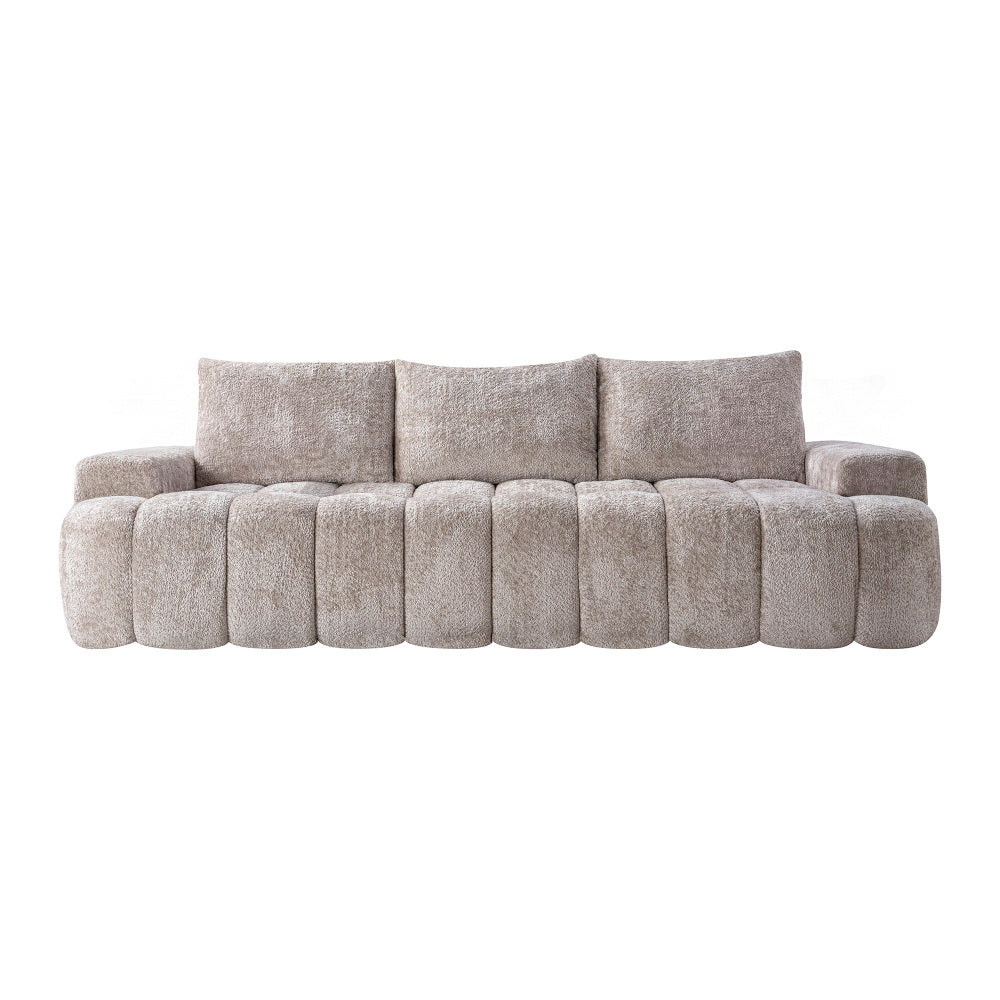 100" Extra Large Curved Front Sofa