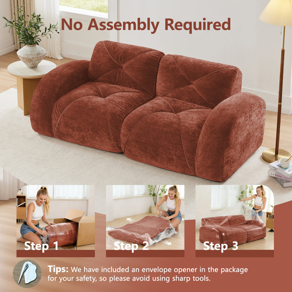 2-Piece Modular Cloud Sofa Set