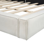 Velvet Upholstered Platform Bed