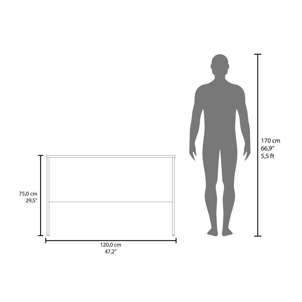 47" Modern Minimalist Study Desk