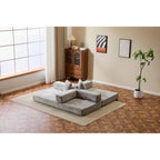 3-Seat Convertible Floor Sofa Bed
