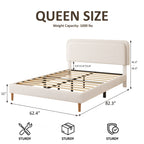 Teddy Bear Plush Platform Bed