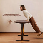 47" Solid Rubberwood Electric Standing Desk