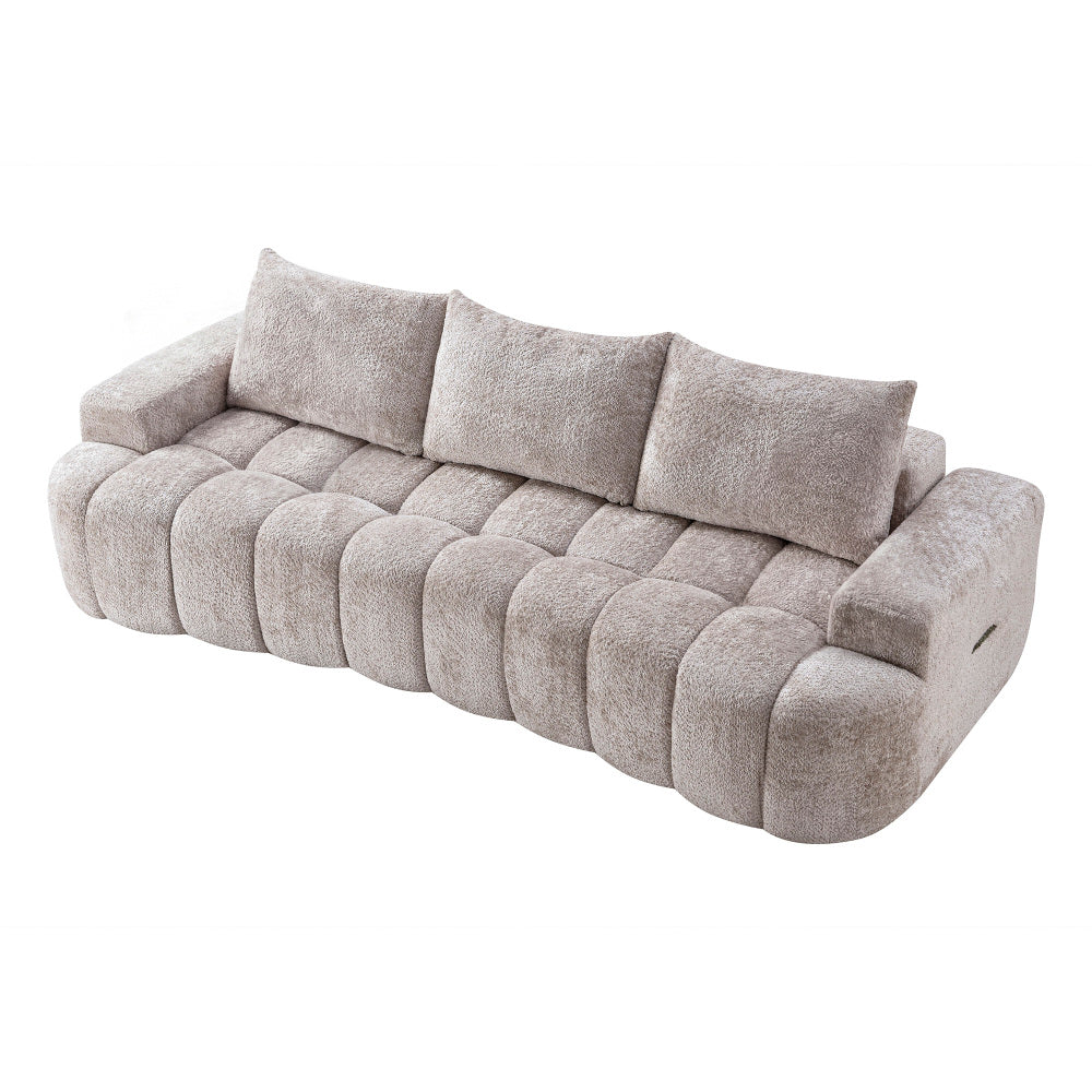 100" Extra Large Curved Front Sofa