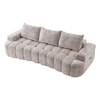100" Extra Large Curved Front Sofa