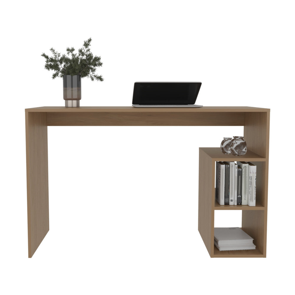 47" Modern Writing Desk with 4 Built-In Storage