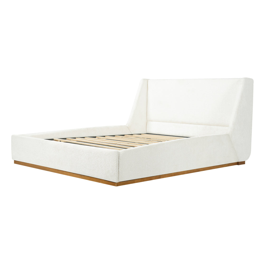 Luxury Wingback Platform Bed