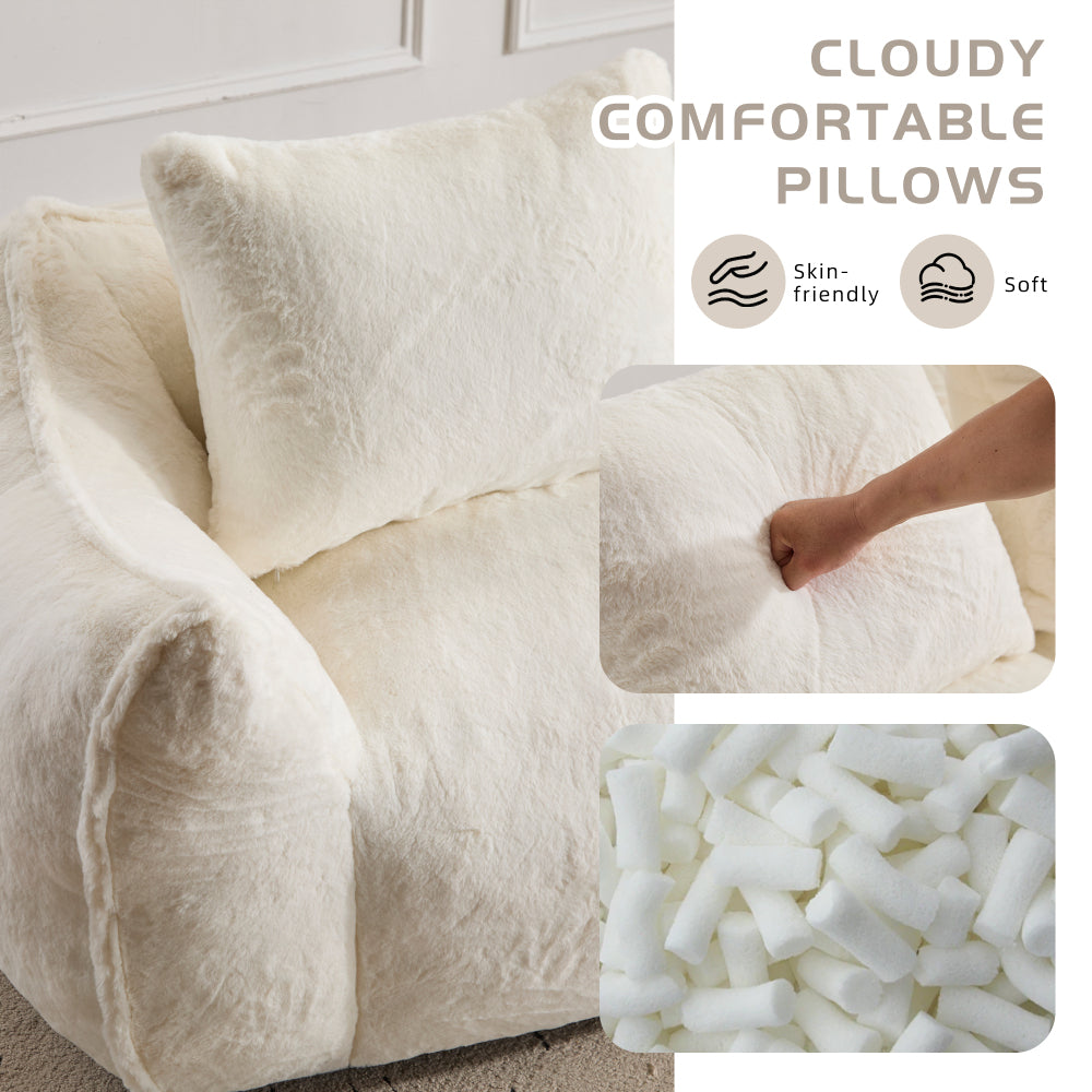 Giant 2-Seat Bean Bag Sofa for Adults