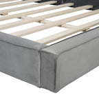 Velvet Upholstered Platform Bed