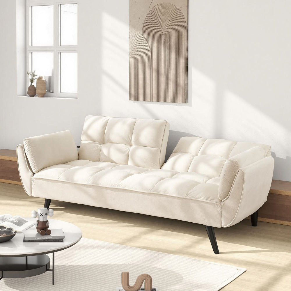 74" 2-Seat Convertible Sofa Bed