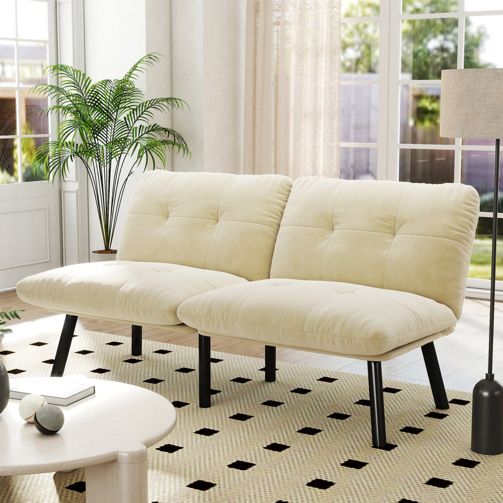 63" Convertible Folding Sofa Bed
