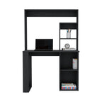 38.8" Modern Computer Desk with Hutch & Multiple