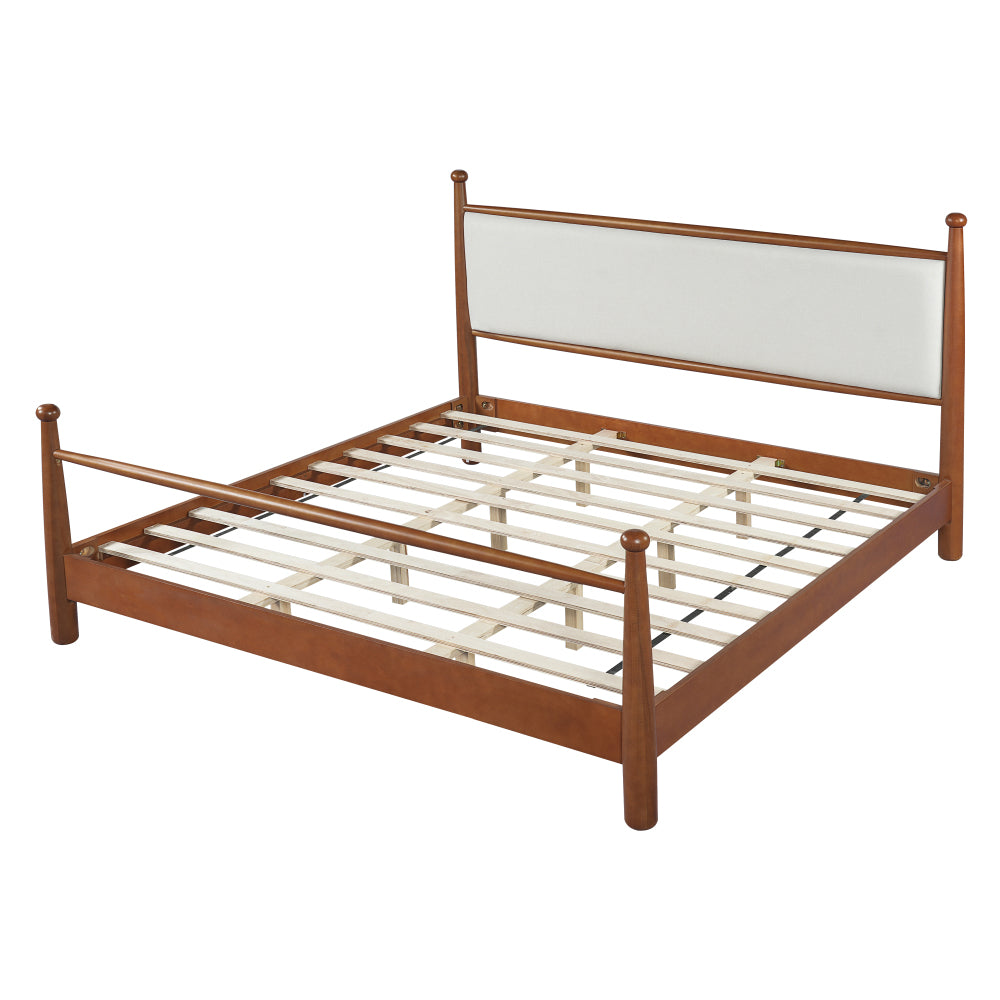 Solid Poplar & Plywood Platform Bed