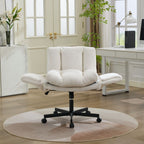 Modern Chenille Swivel Office Chair