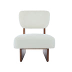 Modern Beige Lounge Chair with Polyester