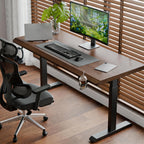 47" Solid Rubberwood Electric Standing Desk