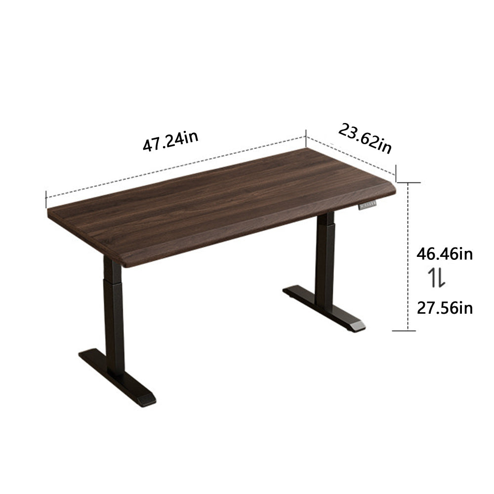 47" Solid Rubberwood Electric Standing Desk