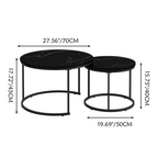 27.6" Nesting Coffee Table Set of 2