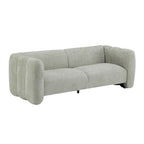 83" Modern Wave Design 3-Seat Boucle Sofa