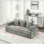 78.8" Convertible Folding Floor Sofa Bed