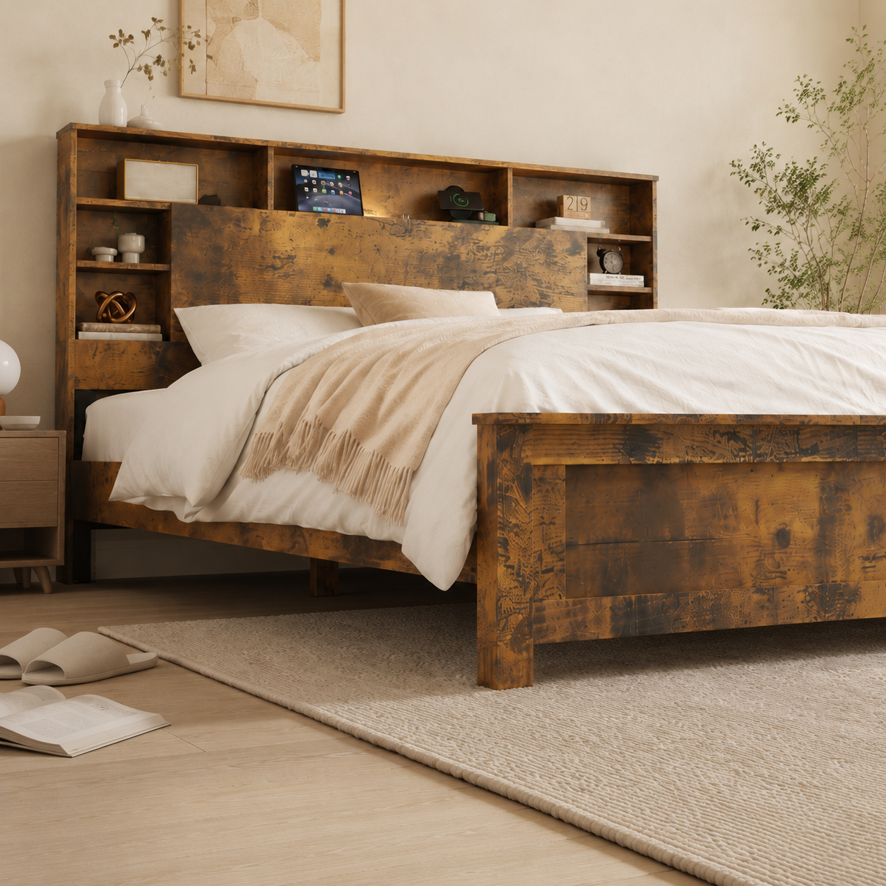 Wood Platform Bed