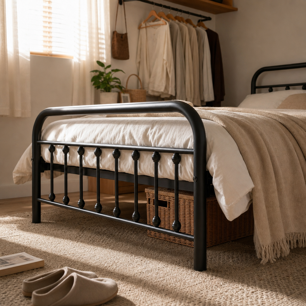 Victorian Metal Platform Bed Frame