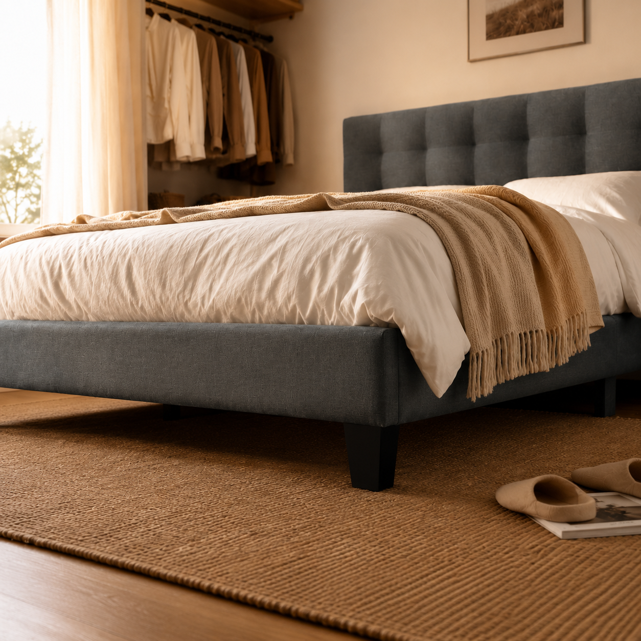 Upholstered Platform Bed