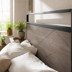 Wood & Metal Platform Bed