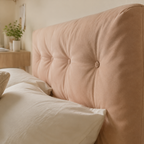 PU Leather Floating Platform Bed