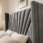 Wingback Platform Bed