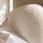 Boucle Upholstered Platform Bed
