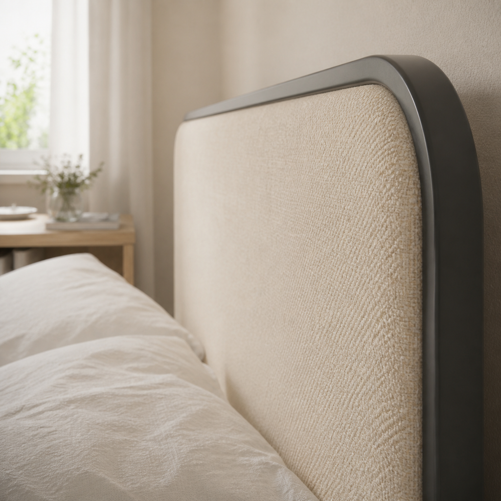 Upholstered Platform Bed with 4 Storage Drawers