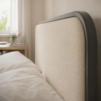 Upholstered Platform Bed with 4 Storage Drawers