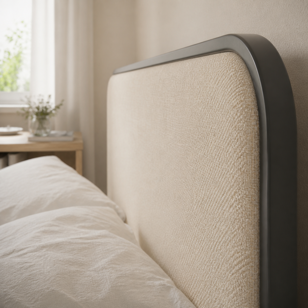 Upholstered Platform Bed with 4 Storage Drawers