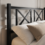 Floating Metal Platform Bed