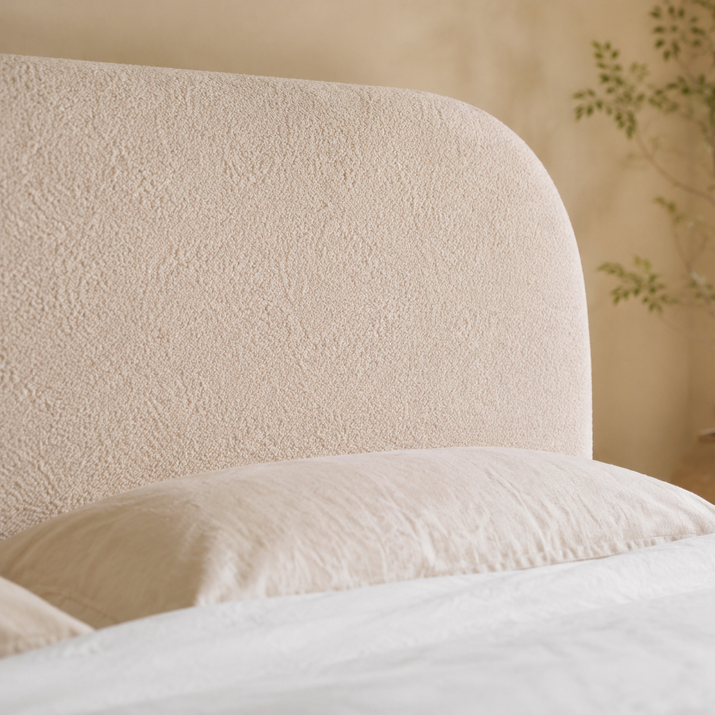 Teddy Fleece Upholstered Platform Bed