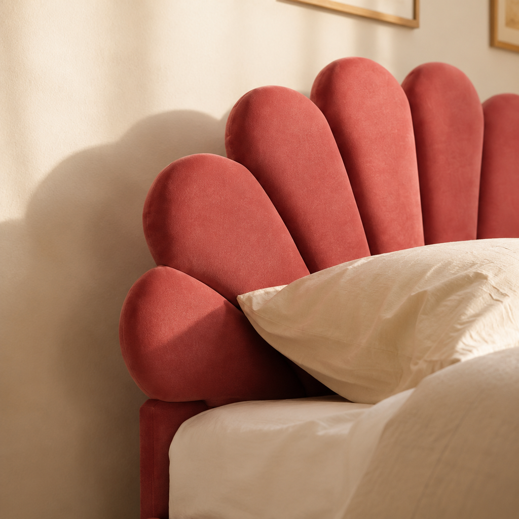 Velvet Platform Bed
