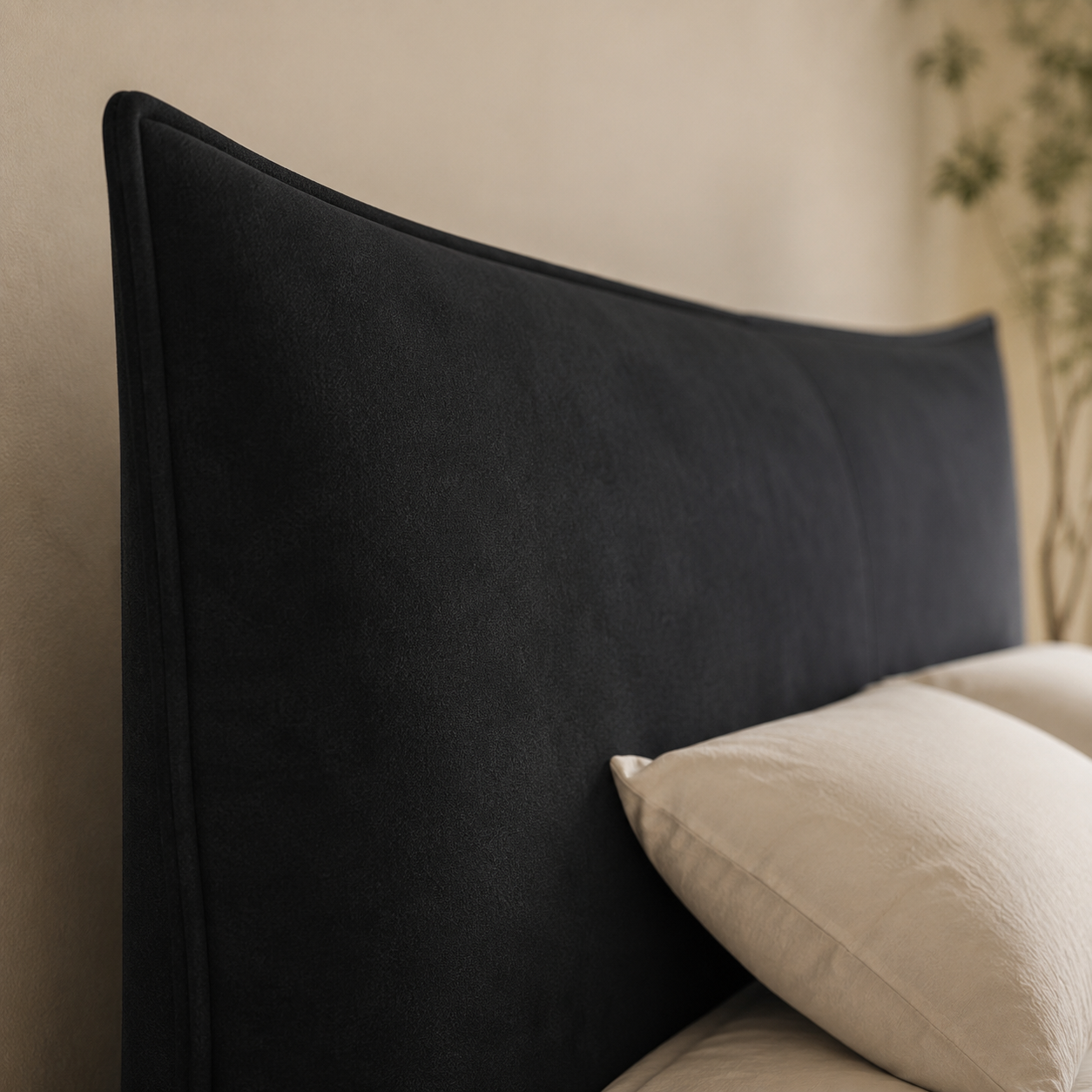 Velvet Upholstered Platform Bed
