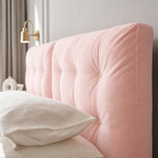 PU Leather Floating Platform Bed