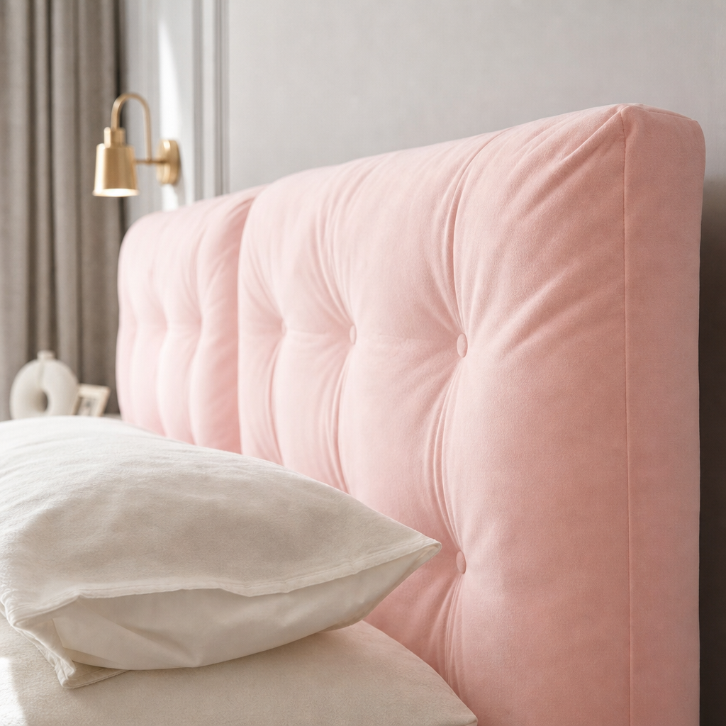 PU Leather Floating Platform Bed