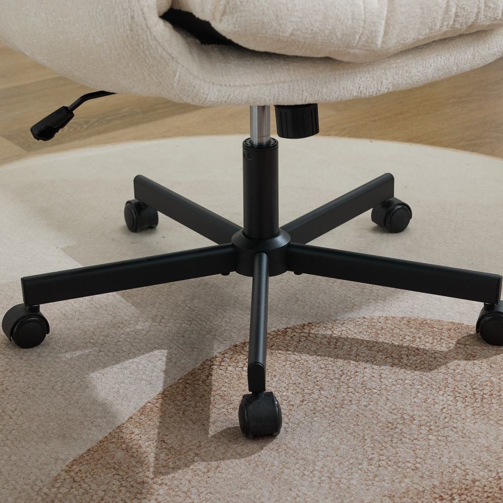Modern Chenille Swivel Office Chair