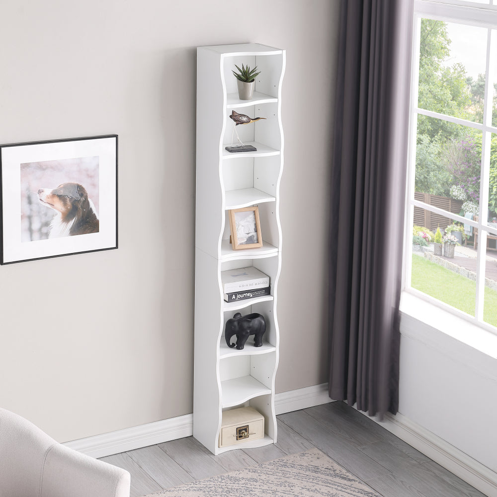 8-layer adjustable shelf ultra-thin bookshelf