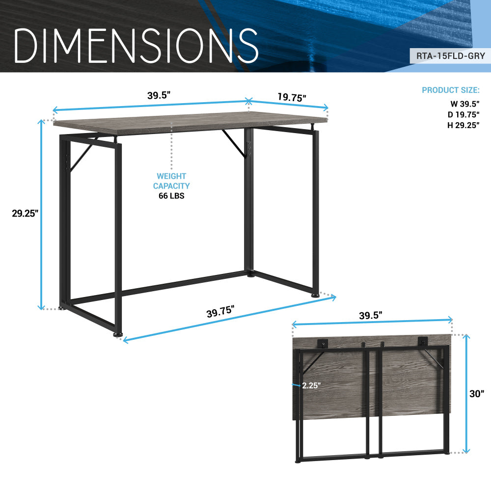 Techni Mobili Space Saving Folding Desk